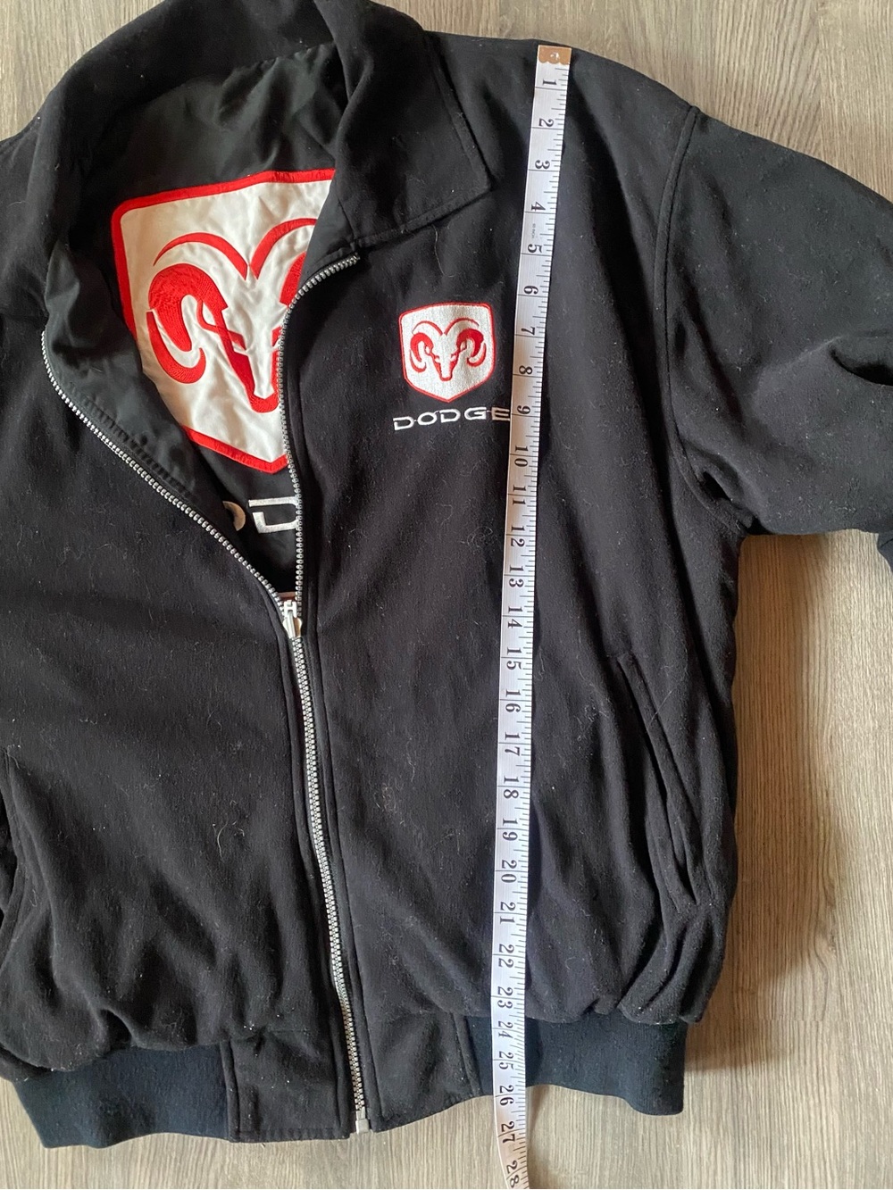 Black & Red dodge Reversible Racing Jacket - Picture 8 of 8